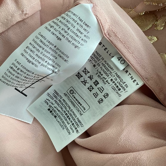 STELLA MCCARTNEY Delia belted metallic coupé silk-chiffon mini dress $1,698 - Picture 12 of 14